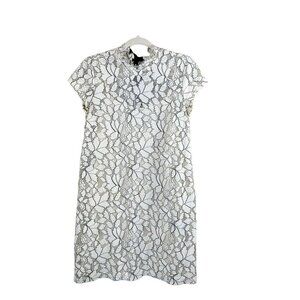 H&M Women's Floral Lace Black & White Dress